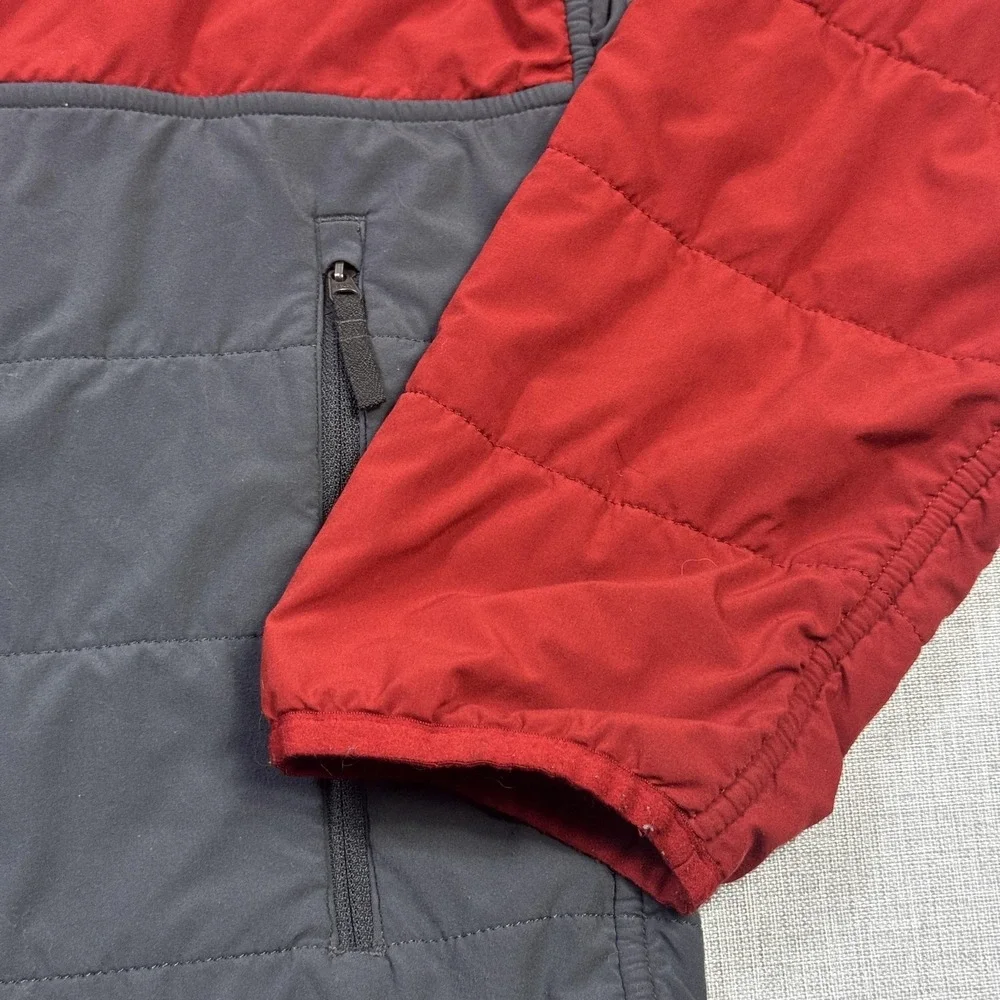 The North Face Jacket Mens‎ XL Red Puffer Insulated Quilted Short Zip Pockets